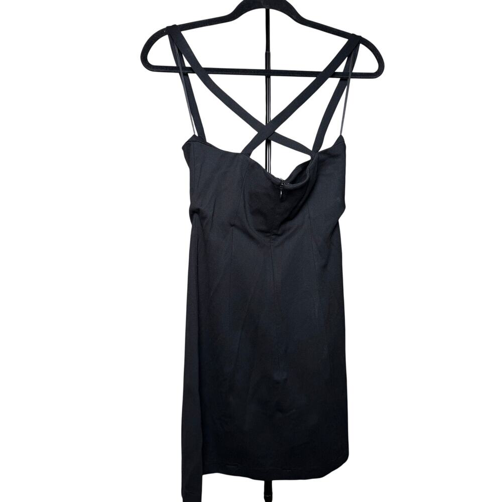 Reformation Audrey Knit Mini Dress Black Size Medium NWT - Picture 4 of 8